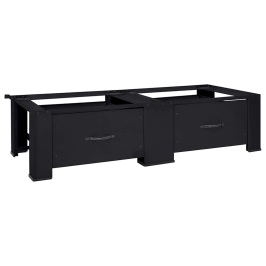 Veļas Mazgājamā Mašīna Uzpaliks 2 Pcs Melna 64 X 55 X 32.5 Cm Vidaxl