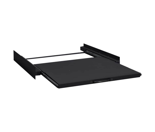 Veļas Mašīnas Starpsiena Melna 60 X 60 X 8 Cm Tērauds Vidaxl