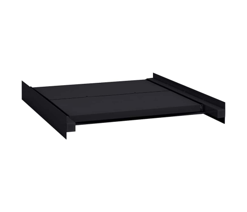 Veļas Mašīnas Starpsiena Melna 60 X 60 X 8 Cm Tērauds Vidaxl