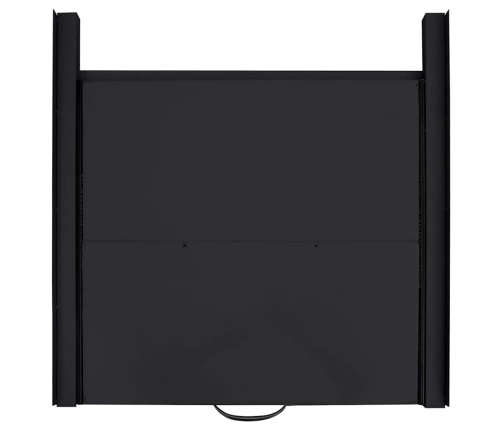 Veļas Mašīnas Starpsiena Melna 60 X 60 X 8 Cm Tērauds Vidaxl