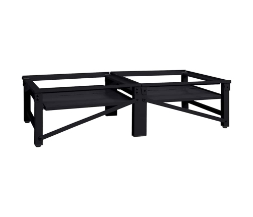 Veļas Mazgājamā Mašīna Uzpaliks 2 Pcs Melna 64 X 55 X 32.5 Cm Vidaxl
