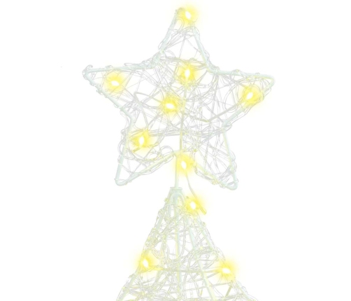 Ziemassvētku Eglīte Su 100 Led Silti Balta 120 Cm Akrils Vidaxl