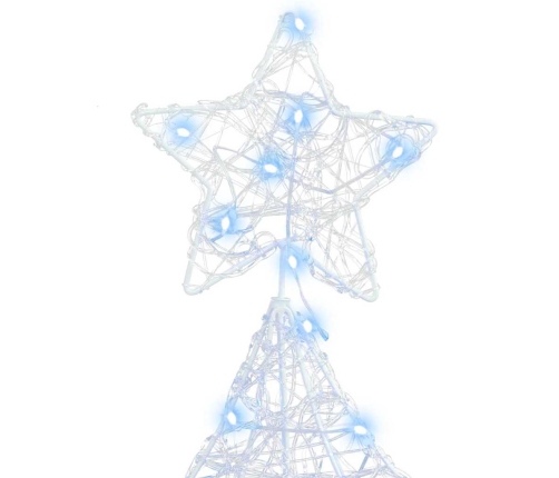 Ziemassvētku Eglīte Su 100 Led Vēsi Balta 120 Cm Akrils Vidaxl