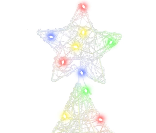 Ziemassvētku Eglīte Su 100 Led Daudzkrāsains 120 Cm Akrils Vidaxl