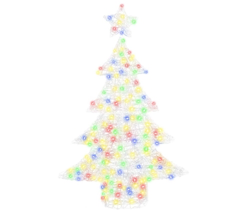 Ziemassvētku Eglīte Su 100 Led Daudzkrāsains 120 Cm Akrils Vidaxl