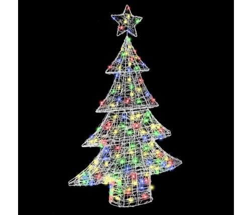 Ziemassvētku Eglīte Su 100 Led Daudzkrāsains 120 Cm Akrils Vidaxl