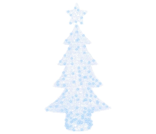 Ziemassvētku Eglīte Su 160 Led Vēsi Balta 150 Cm Akrils Vidaxl