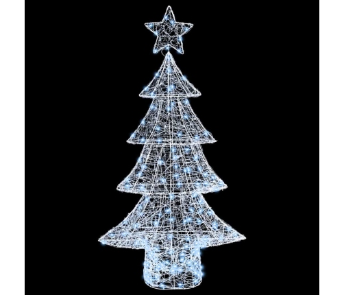 Ziemassvētku Eglīte Su 160 Led Vēsi Balta 150 Cm Akrils Vidaxl