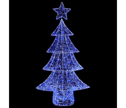 Ziemassvētku Eglīte Su 160 Led Zila 150 Cm Akrils Vidaxl