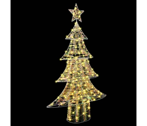 Ziemassvētku Eglīte Su 160 Led Silti Balta 150 Cm Pet Vidaxl