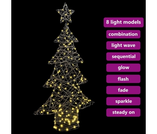 Ziemassvētku Eglīte Su 160 Led Silti Balta 150 Cm Rotangpalma Vidaxl