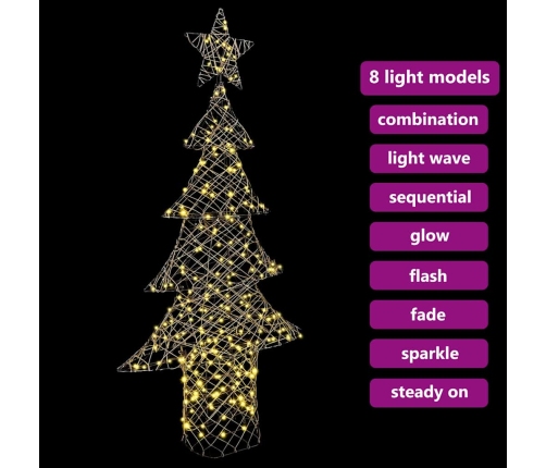 Ziemassvētku Eglīte Su 240 Led Silti Balta 180 Cm Rotangpalma Vidaxl