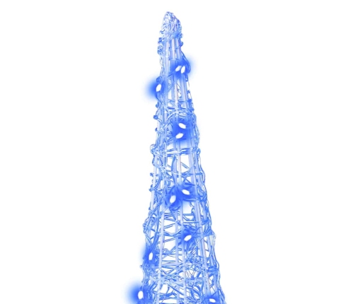 Ziemassvētku Eglīte Su 90 Led 3 Pcs Zila 20 X 20 X 80 Cm Akrils Vidaxl