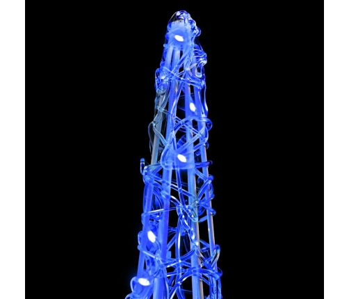 Ziemassvētku Eglīte Su 90 Led 3 Pcs Zila 20 X 20 X 80 Cm Akrils Vidaxl