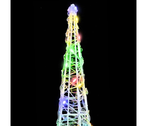 Ziemassvētku Eglīte 3 Pcs Daudzkrāsains 20 X 20 X 80 Cm Akrils Vidaxl