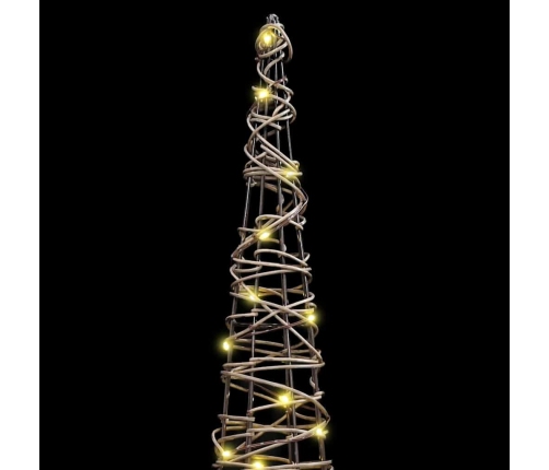 Ziemassvētku Eglīte Su 90 Led 3 Pcs Silti Balta Rotangpalma Vidaxl