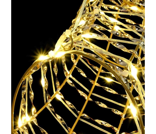 Ziemassvētku Ziemeļbriedis Ar Kamanām Silti Balta 60 Cm Pet Vidaxl