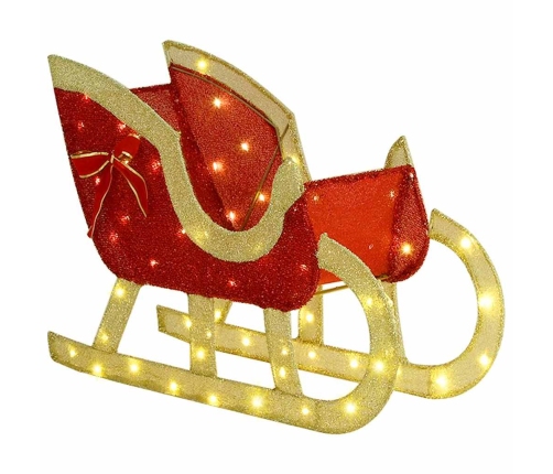 Ziemassvētku Ziemeļbriedis Ar Kamanām Silti Balta Audums Vidaxl