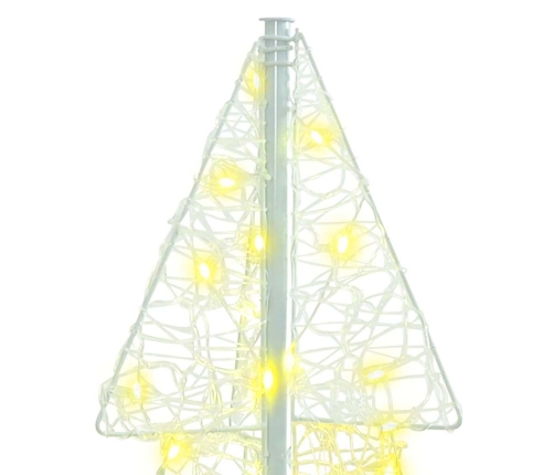 Ziemassvētku Eglīte Su 100 Led Silti Balts 120 Cm Akrils Vidaxl