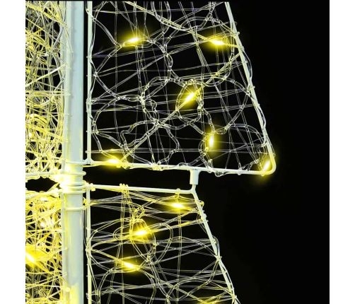 Ziemassvētku Eglīte Su 100 Led Silti Balts 120 Cm Akrils Vidaxl