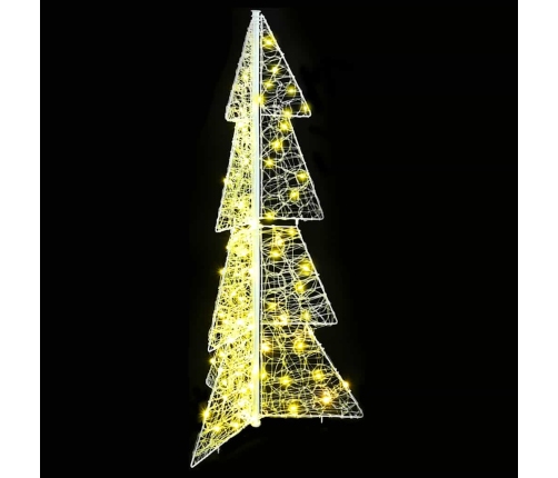 Ziemassvētku Eglīte Su 100 Led Silti Balts 120 Cm Akrils Vidaxl