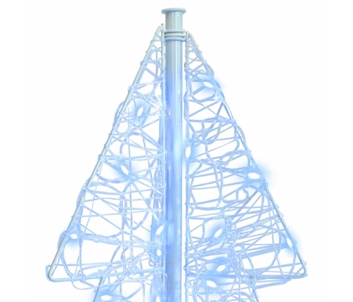 Ziemassvētku Eglīte Su 100 Led Auksti Balts 120 Cm Akrils Vidaxl