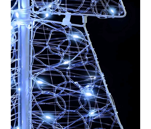 Ziemassvētku Eglīte Su 100 Led Auksti Balts 120 Cm Akrils Vidaxl