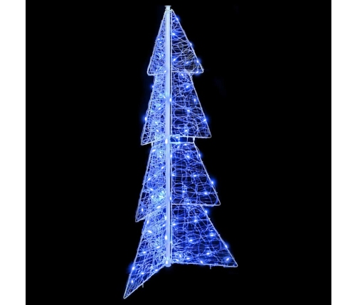 Ziemassvētku Eglīte Su 100 Led Zila 120 Cm Akrils Vidaxl