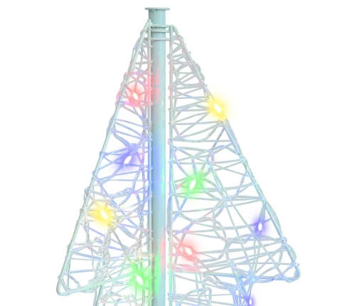 Ziemassvētku Eglīte Su 100 Led Daudzkrāsains 120 Cm Akrils Vidaxl