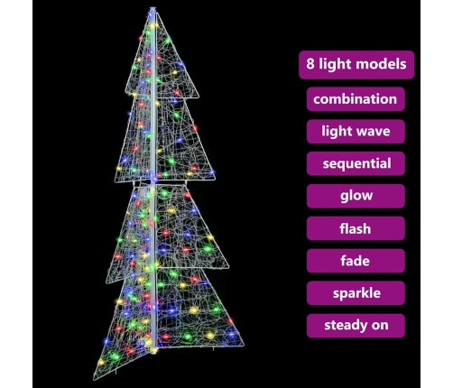 Ziemassvētku Eglīte Su 160 Led Daudzkrāsains 150 Cm Akrils Vidaxl