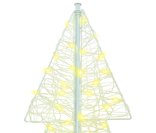 Ziemassvētku Eglīte Su 240 Led Silti Balts 180 Cm Akrils Vidaxl