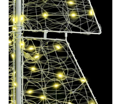 Ziemassvētku Eglīte Su 240 Led Silti Balts 180 Cm Akrils Vidaxl