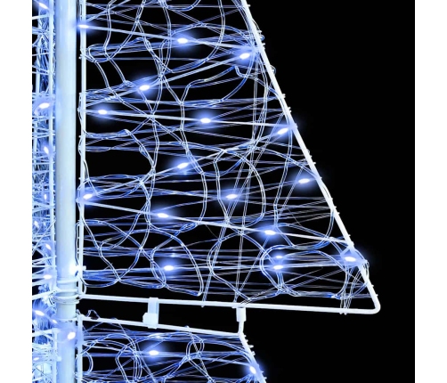 Ziemassvētku Eglīte Su 240 Led Auksti Balts 180 Cm Akrils Vidaxl
