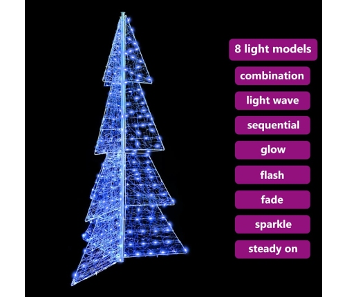 Ziemassvētku Eglīte Su 240 Led Zila 180 Cm Akrils Vidaxl