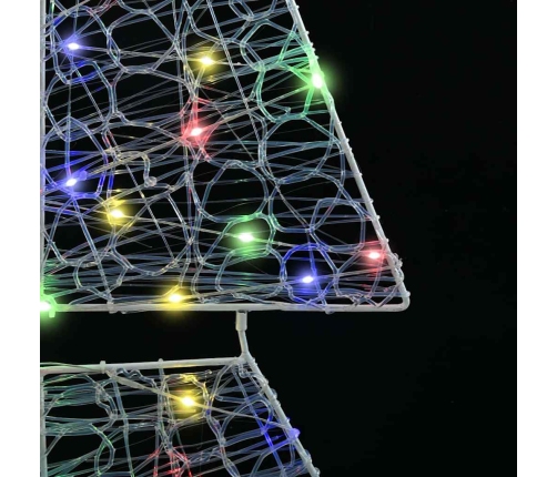 Ziemassvētku Eglīte Su 240 Led Daudzkrāsains 180 Cm Akrils Vidaxl