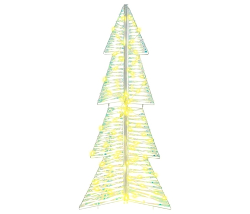 Ziemassvētku Eglīte Su 100 Led Silti Balts 120 Cm Pet Vidaxl