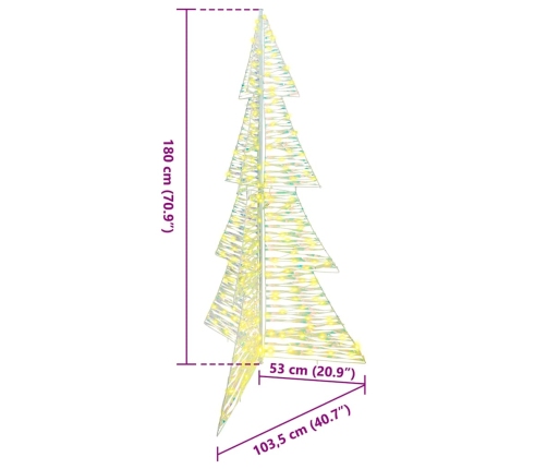 Ziemassvētku Eglīte Su 240 Led Silti Balts 180 Cm Pet Vidaxl