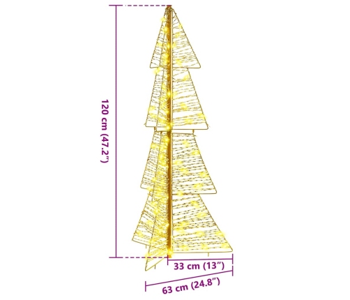 Ziemassvētku Eglīte Su 100 Led Silti Balts 120 Cm Pet Vidaxl