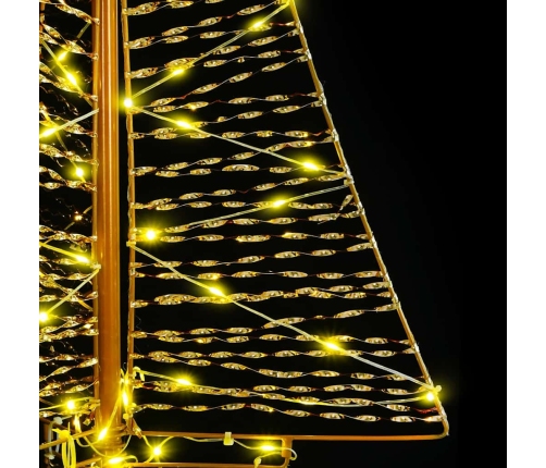 Ziemassvētku Eglīte Su 160 Led Silti Balts 150 Cm Pet Vidaxl