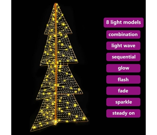 Ziemassvētku Eglīte Su 160 Led Silti Balts 150 Cm Pet Vidaxl