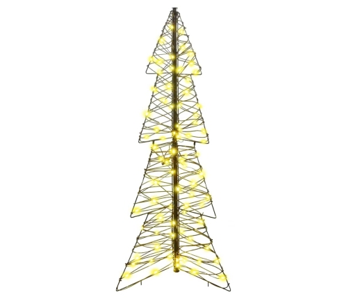 Ziemassvētku Eglīte Su 100 Led Silti Balts 120 Cm Rotangpalma Vidaxl