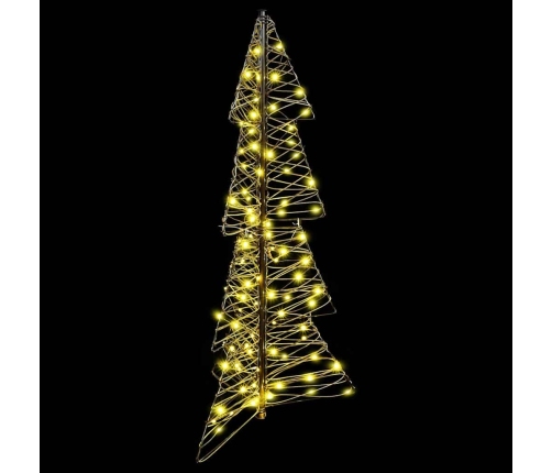 Ziemassvētku Eglīte Su 100 Led Silti Balts 120 Cm Rotangpalma Vidaxl