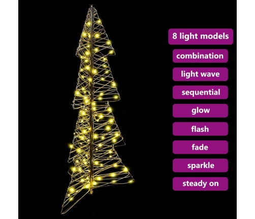 Ziemassvētku Eglīte Su 100 Led Silti Balts 120 Cm Rotangpalma Vidaxl