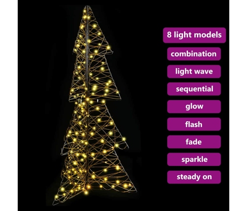 Ziemassvētku Eglīte Su 160 Led Silti Balts 150 Cm Rotangpalma Vidaxl