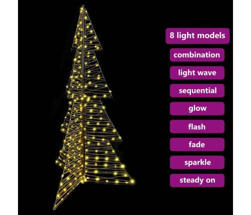 Ziemassvētku Eglīte Su 240 Led Silti Balts 180 Cm Rotangpalma Vidaxl