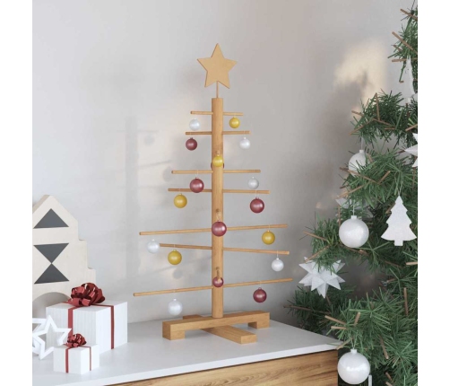 Koka Ziemassvētku Koks Ar Statīvu Brūna 75 Cm Bambuss Vidaxl