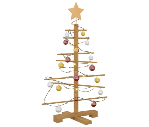 Koka Ziemassvētku Koks Ar Statīvu Brūna 75 Cm Bambuss Vidaxl