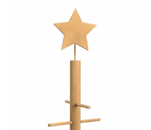 Koka Ziemassvētku Koks Ar Statīvu Brūna 125 Cm Bambuss Vidaxl