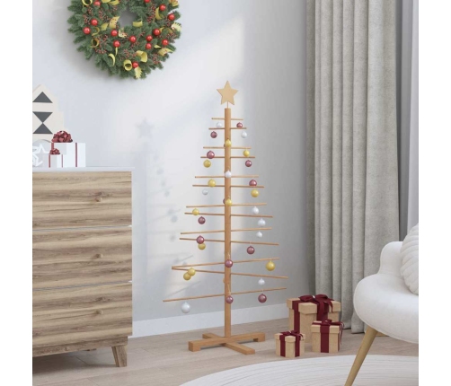 Koka Ziemassvētku Koks Ar Statīvu Brūna 125 Cm Bambuss Vidaxl