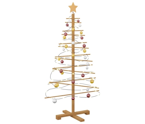 Koka Ziemassvētku Koks Ar Statīvu Brūna 125 Cm Bambuss Vidaxl